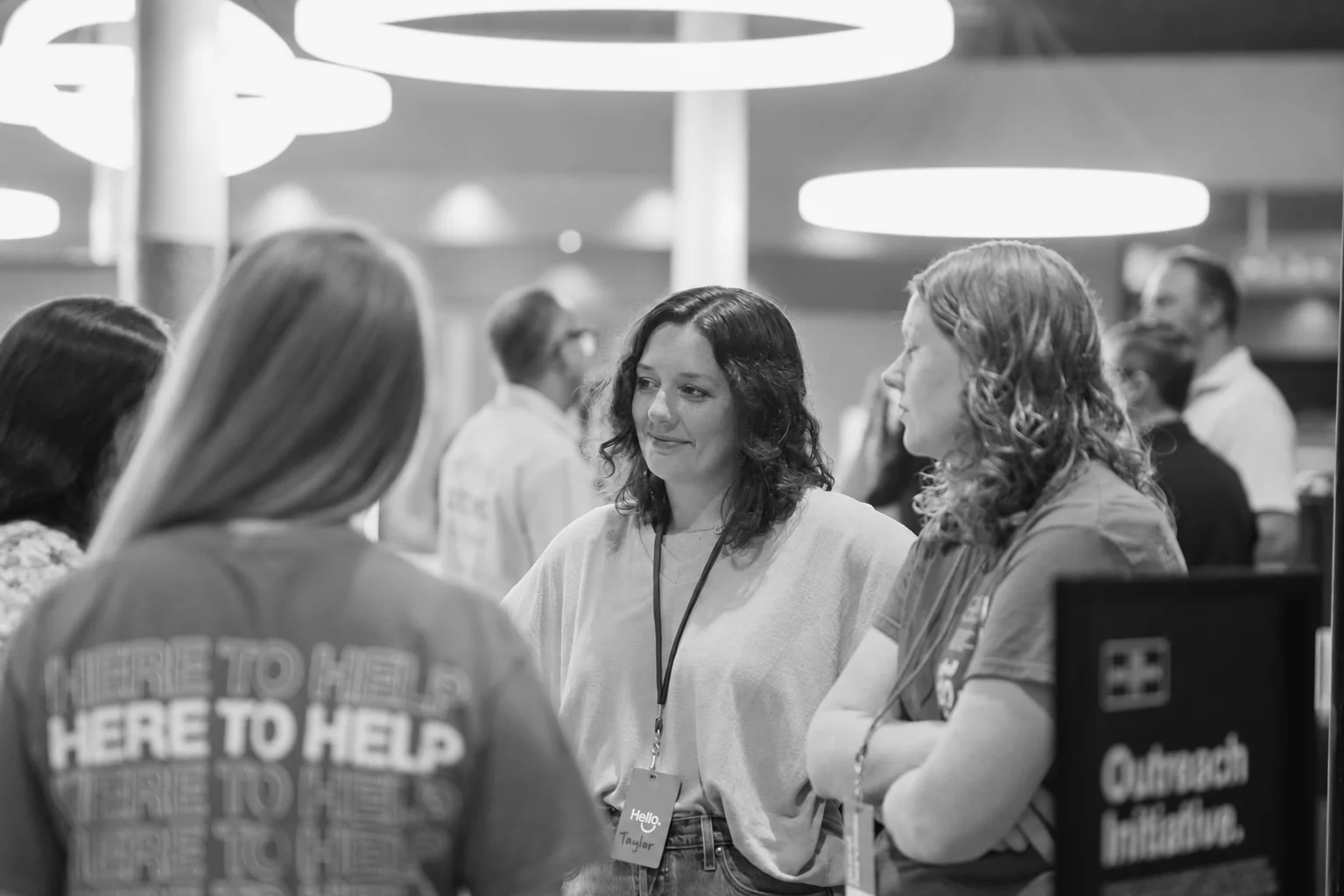 The Franklin welcome team connecting with guests